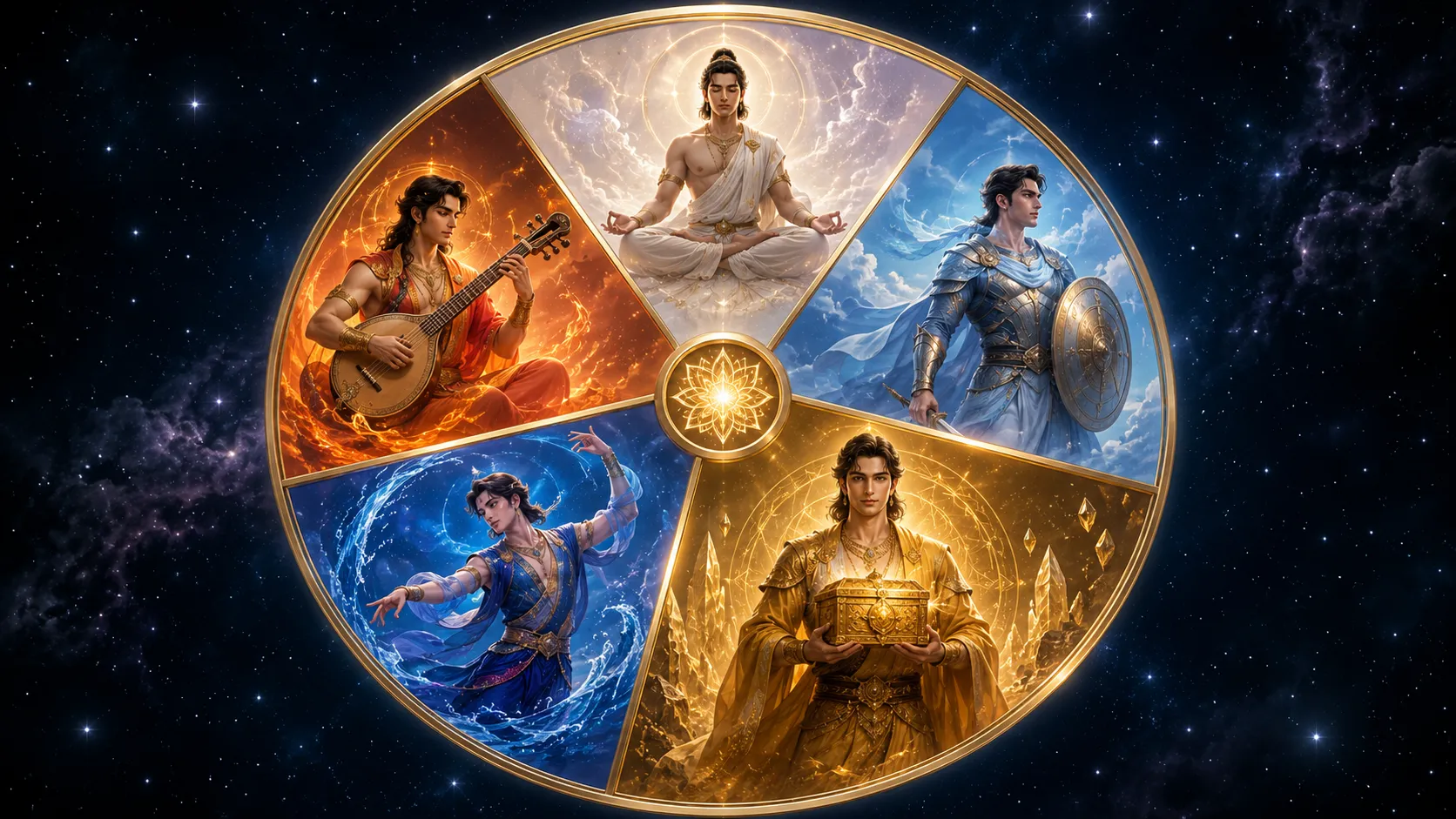The five Trimsamsa beings