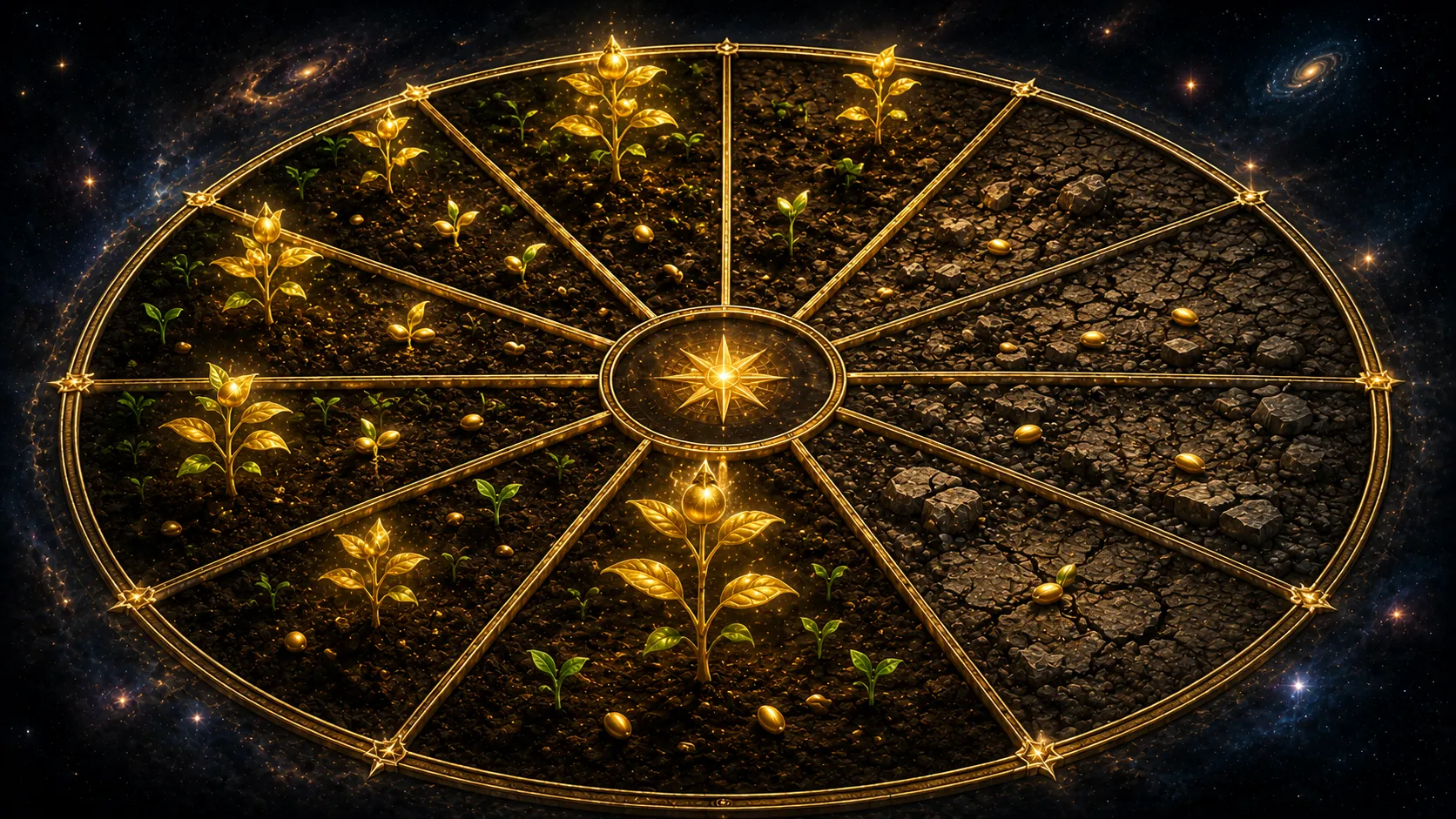 Fertile soil versus barren ground